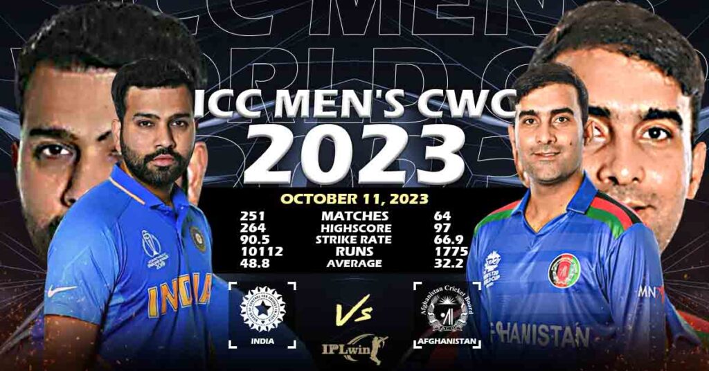 ICC CWC 2023 IND vs AFG